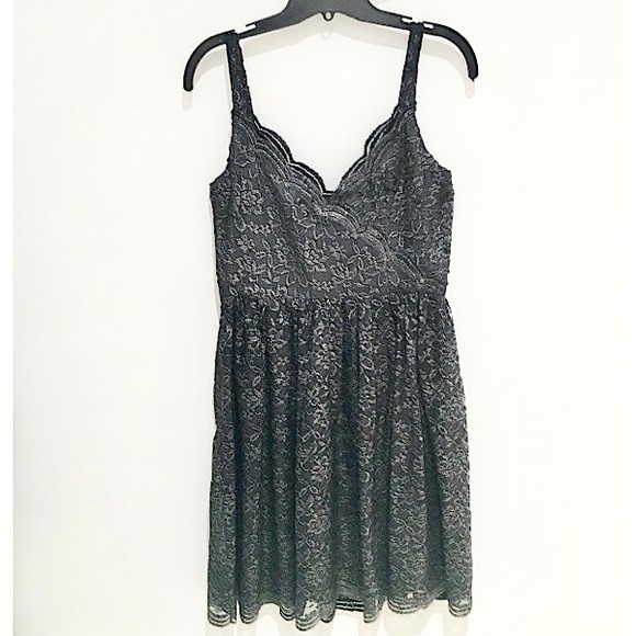 ❤️ Anna Sui Metallic Lace Cocktail Dress - Picture 5 of 6